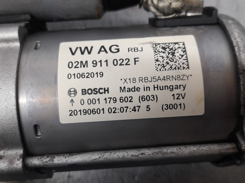 Recambio de motor arranque para seat arona style edition referencia OEM IAM 02M911022F  