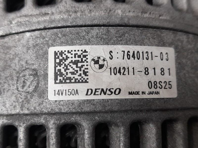 Recambio de alternador para bmw serie 3 lim. (f30) 320d advantage referencia OEM IAM 764013103 DENSO DENSO