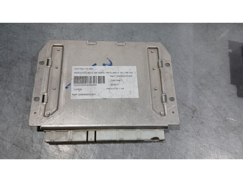 Recambio de centralita abs para mercedes-benz clase a (w168) 160 (168.033) referencia OEM IAM 0295454232Q03 0265109477 BOSCH
