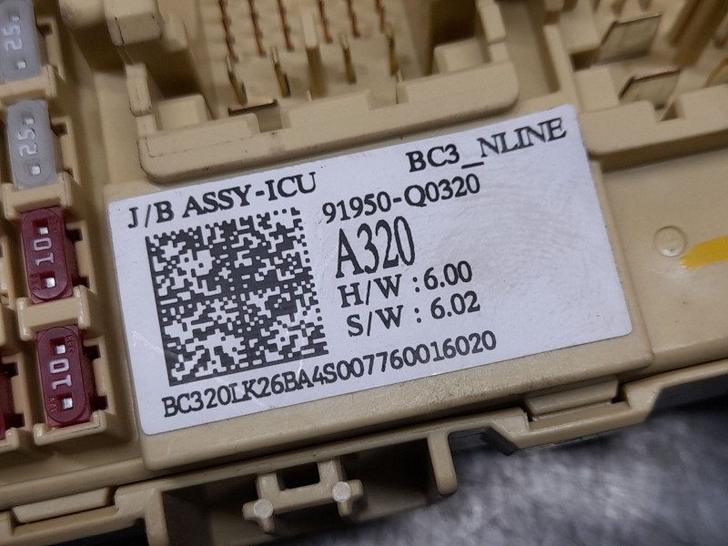 Recambio de caja reles / fusibles para hyundai i20 n line referencia OEM IAM 91950Q0320  