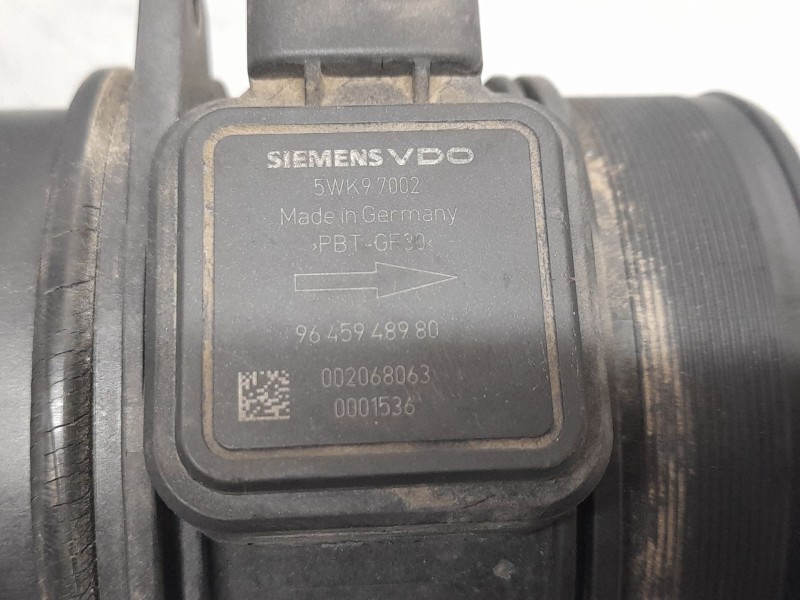 Recambio de caudalimetro para peugeot 407 (6d_) 2.0 hdi 135 (6drhrh, 6drhre, 6drhrg, 6drhrj) referencia OEM IAM 9645948980 SIEME