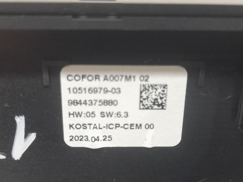 Recambio de mando climatizador para citroën c4 iii (ba_, bb_, bc_) 1.5 bluehdi 130 (bbyhzb) referencia OEM IAM 9844375880  