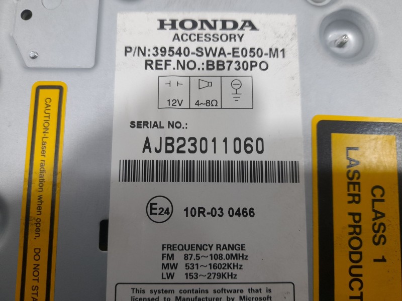 Recambio de sistema navegacion gps para honda cr-v (re) executive 4wd referencia OEM IAM 39540SWAE050M1  