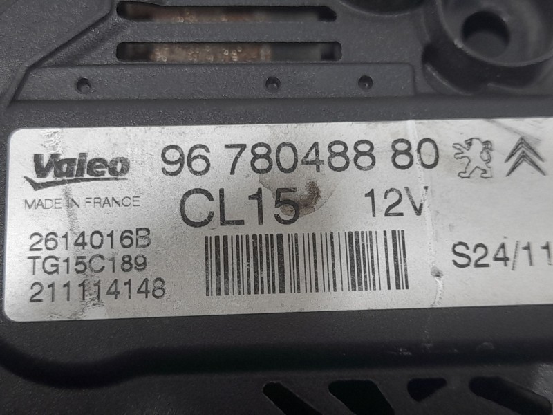 Recambio de alternador para citroën c3 picasso seduction referencia OEM IAM 9678048880 CL15 VALEO