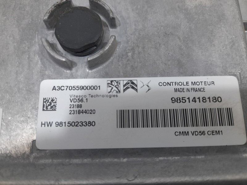 Recambio de centralita motor uce para peugeot 2008 (p1) allure referencia OEM IAM   