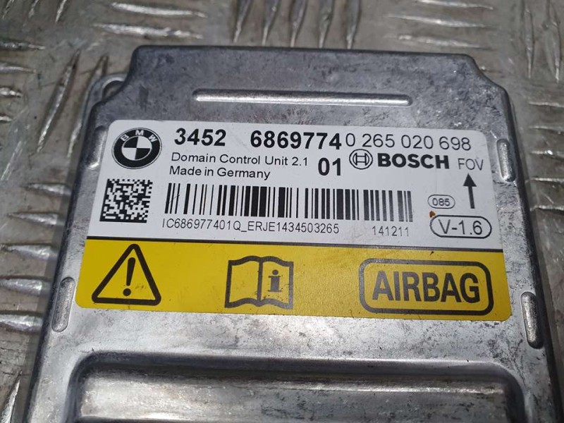 Recambio de kit airbag para bmw x4 (f26) xdrive 20d referencia OEM IAM 51459311544  C/ SALPICADERO Y C/N PRETENSOR DERECHO