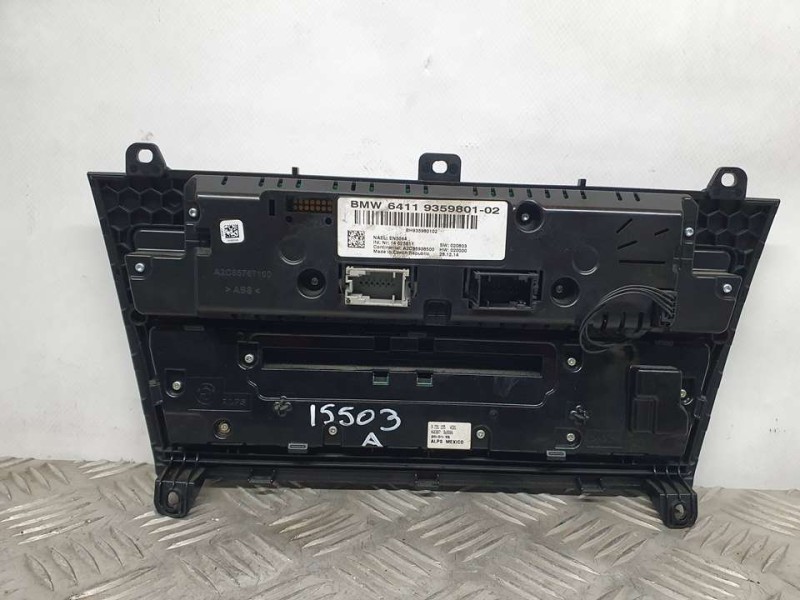 Recambio de mando climatizador para bmw x4 (f26) xdrive 20d referencia OEM IAM 6411935980102 A2C95938500 CONTINENTAL C/ MANDO RA