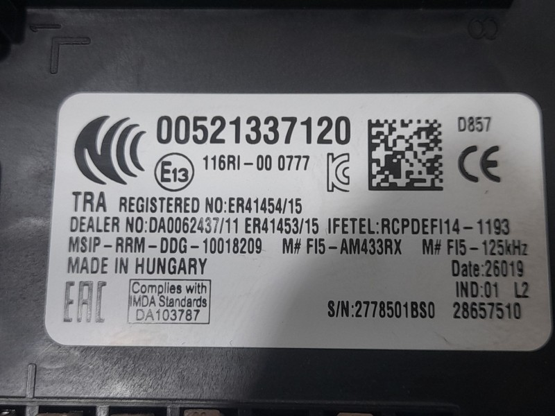Recambio de caja reles / fusibles para fiat tipo hatchback (356_, 357_) 1.4 (356hxa1b) referencia OEM IAM 00521337120  