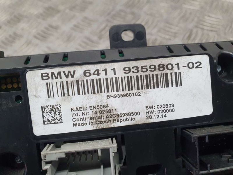 Recambio de mando climatizador para bmw x4 (f26) xdrive 20d referencia OEM IAM 6411935980102 A2C95938500 CONTINENTAL C/ MANDO RA