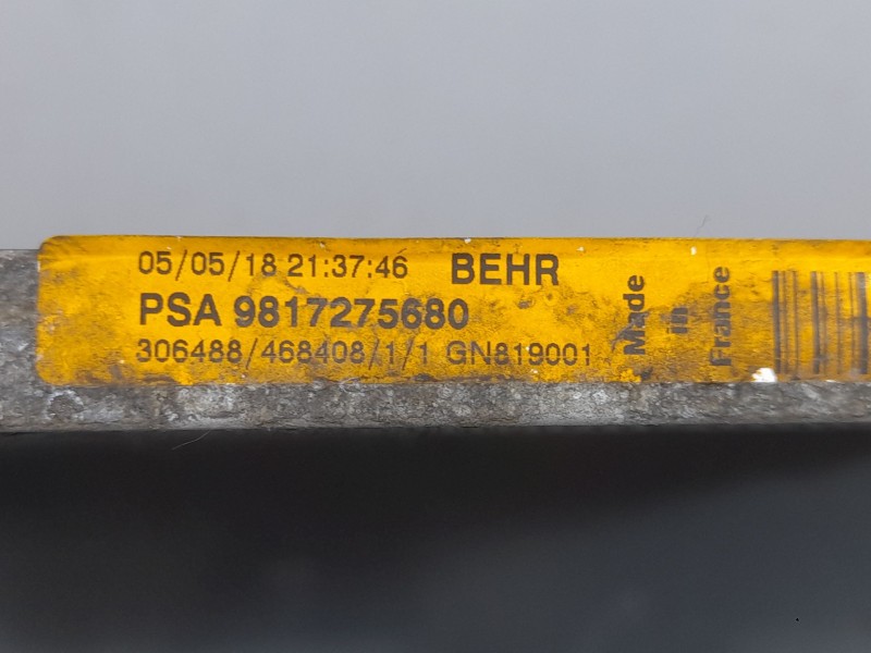 Recambio de condensador / radiador aire acondicionado para peugeot 3008 gt-line referencia OEM IAM 9817275680  
