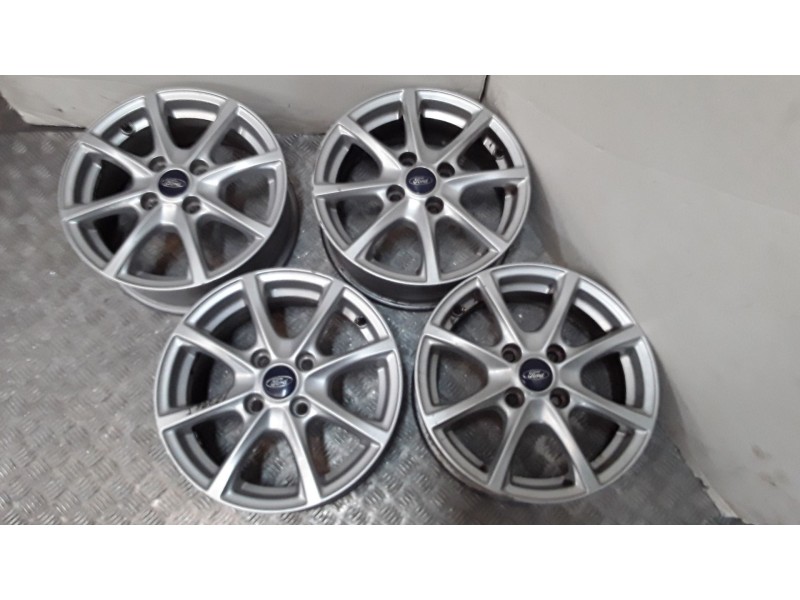 Recambio de juego llantas aluminio para ford fiesta vii (hj, hf) 1.5 tdci referencia OEM IAM 6X15 4 TORN ET45 ROZADAS ALUMINIO