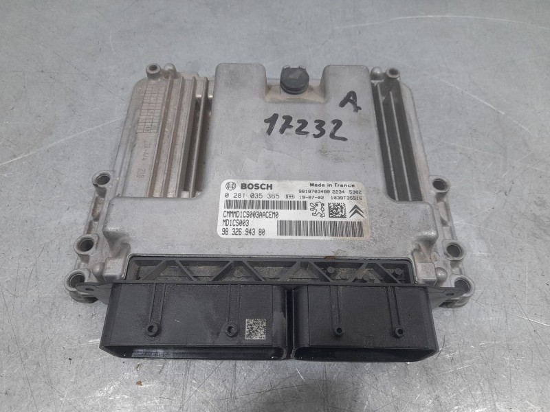 Recambio de centralita motor uce para opel combo furgoneta/monovolumen (k9) 1.5 d referencia OEM IAM 9832694380 0281035365 bosch