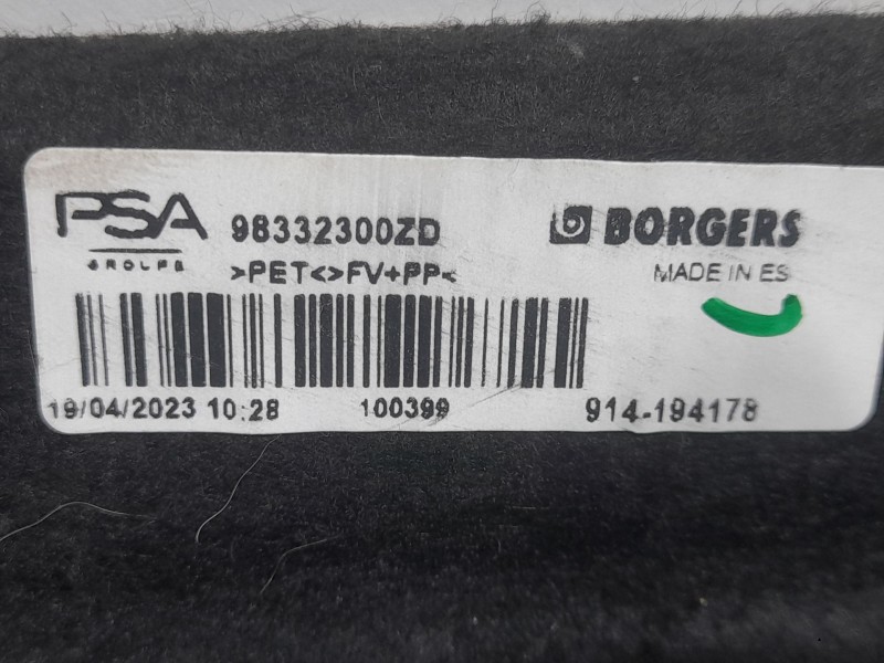 Recambio de bandeja trasera para citroën c4 iii (ba_, bb_, bc_) 1.5 bluehdi 130 (bbyhzb) referencia OEM IAM 98332300ZD  