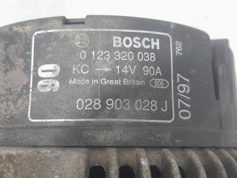 Recambio de alternador para seat toledo i (1l2) 1.9 tdi referencia OEM IAM 028903028J 0123320038 BOSCH
