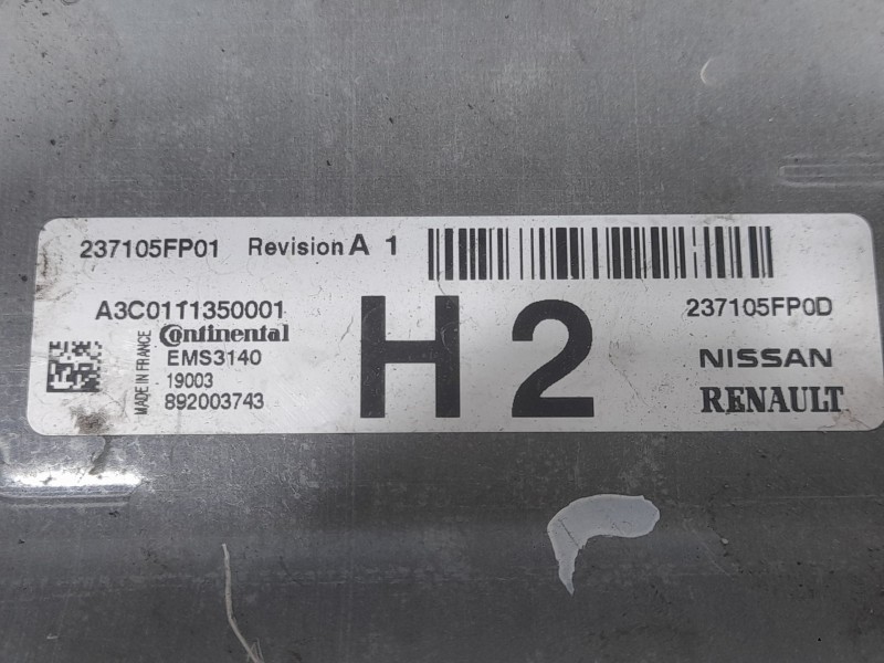 Recambio de centralita motor uce para nissan micra v (k14) 5 puertas referencia OEM IAM 237105FP0D  