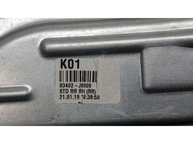 Recambio de elevalunas trasero derecho para hyundai kona klass hybrid 2wd referencia OEM IAM 83402J9000 ELECTRICO 2 PINS 