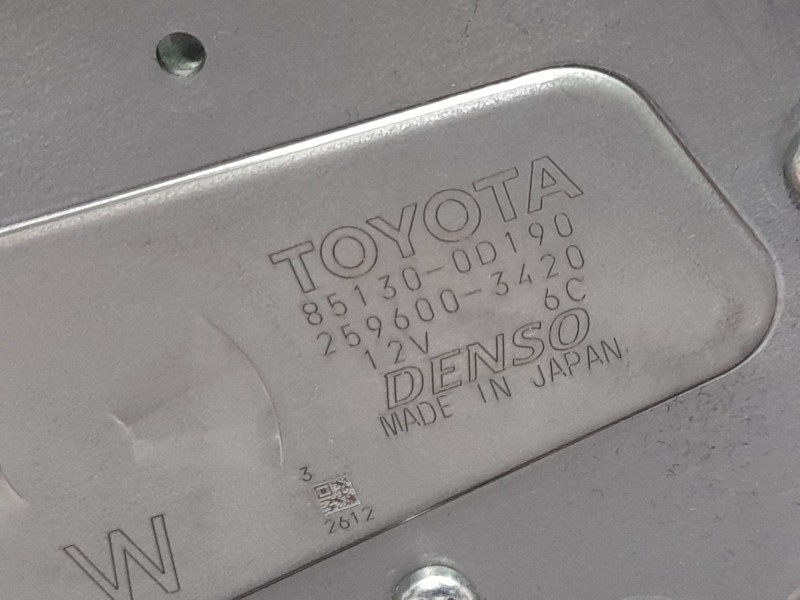 Recambio de motor limpia trasero para toyota yaris (_p13_) 1.0 (ksp130) referencia OEM IAM 851300D080  