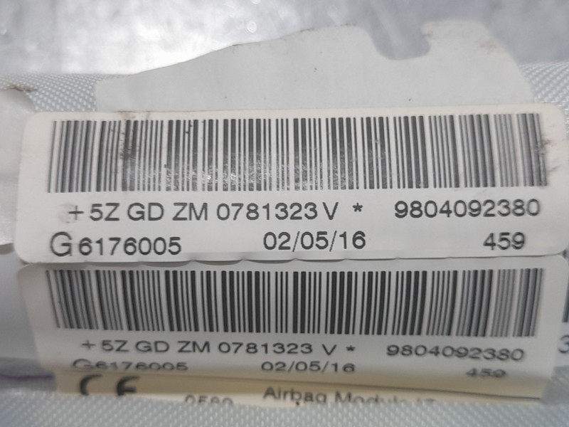 Recambio de airbag cortina delantero izquierdo para peugeot 208 style referencia OEM IAM 9804092380  