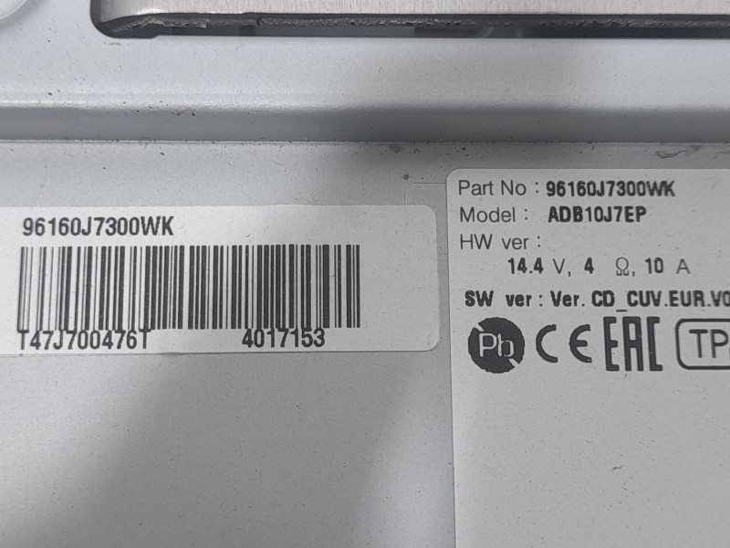 Recambio de sistema navegacion gps para kia xceed drive referencia OEM IAM 96160J7300WK  