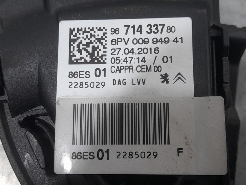 Recambio de potenciometro pedal para peugeot 208 style referencia OEM IAM 9671433780  