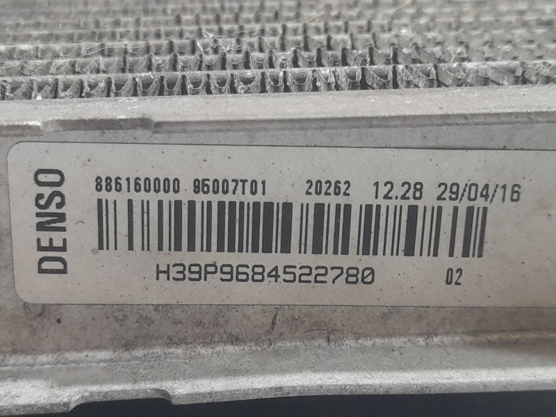 Recambio de radiador agua para peugeot 208 style referencia OEM IAM 9684522780  