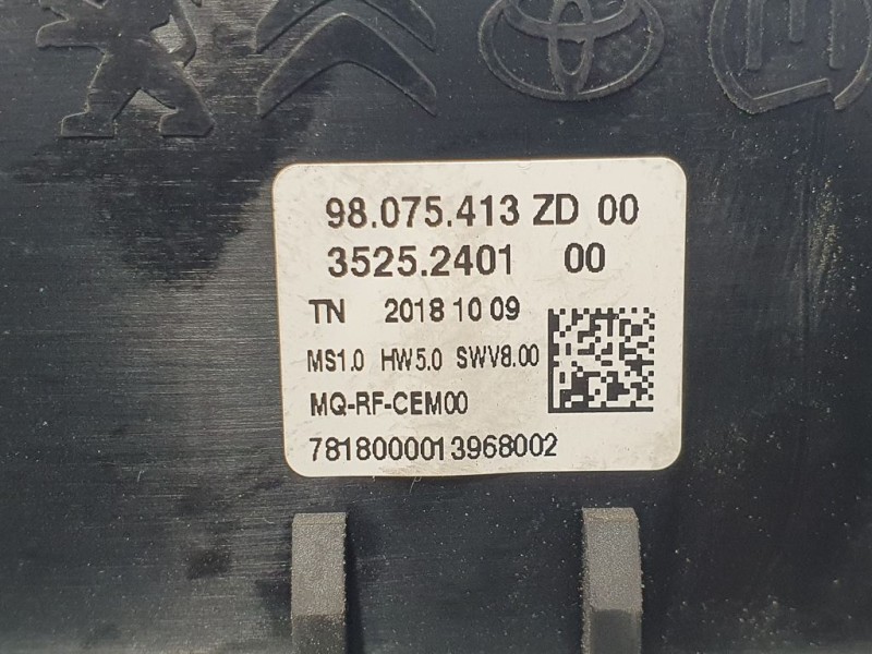 Recambio de mando climatizador para citroën berlingo start m referencia OEM IAM 98075413ZD  