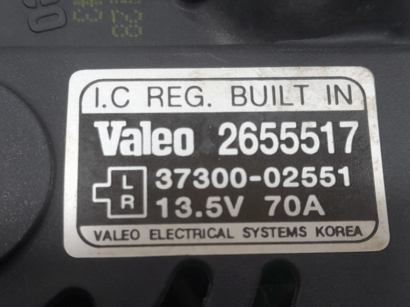 Recambio de alternador para kia picanto i (sa) 1.1 referencia OEM IAM 3730002551 2655517 VALEO