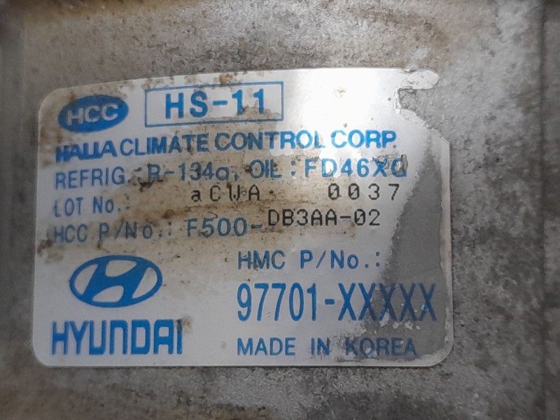 Recambio de compresor aire acondicionado para kia picanto i (sa) 1.1 referencia OEM IAM 9770107110  