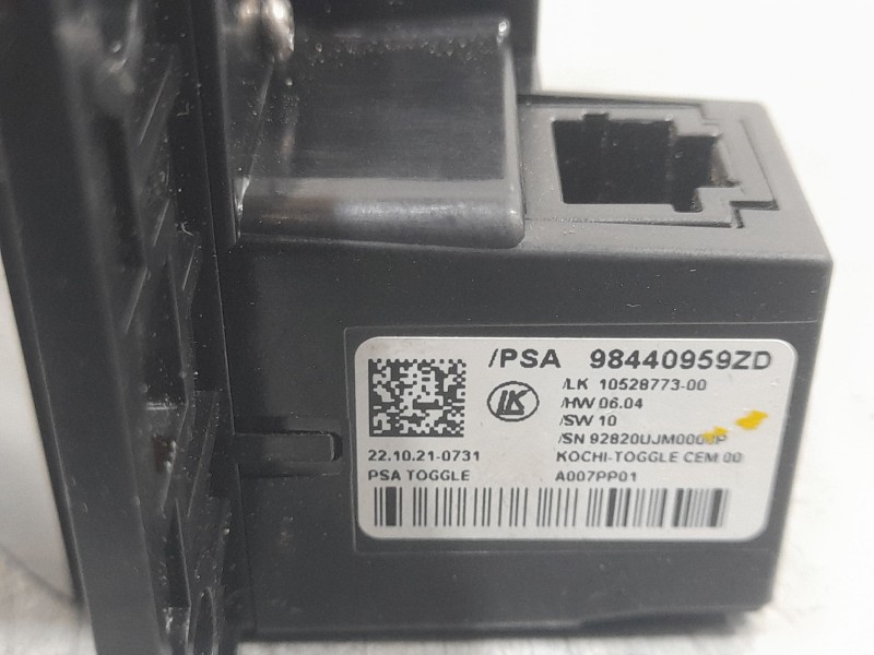 Recambio de palanca cambio para opel mokka elegance referencia OEM IAM 98440959ZD  