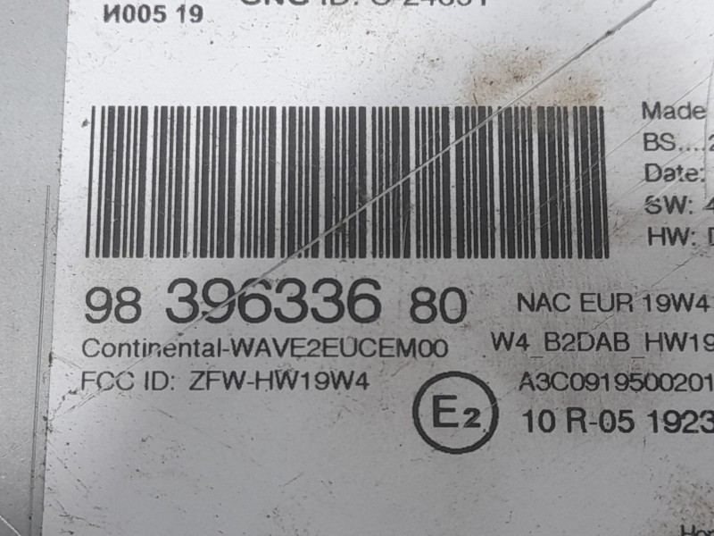 Recambio de sistema audio / radio para opel mokka elegance referencia OEM IAM 9839633680  