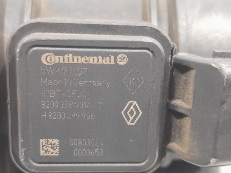 Recambio de caudalimetro para nissan nv200 furgoneta 1.5 dci 85 (m20, m20m) referencia OEM IAM H8200299956 5WK97007 CONTINENTAL