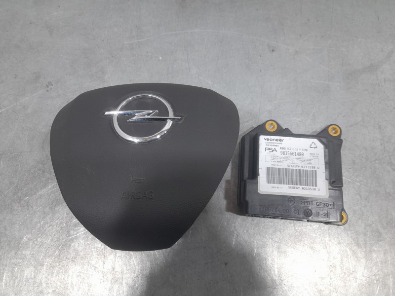 Recambio de kit airbag para opel mokka elegance referencia OEM IAM 9834687780 C/SALPICADERO Y PRETENSORES 