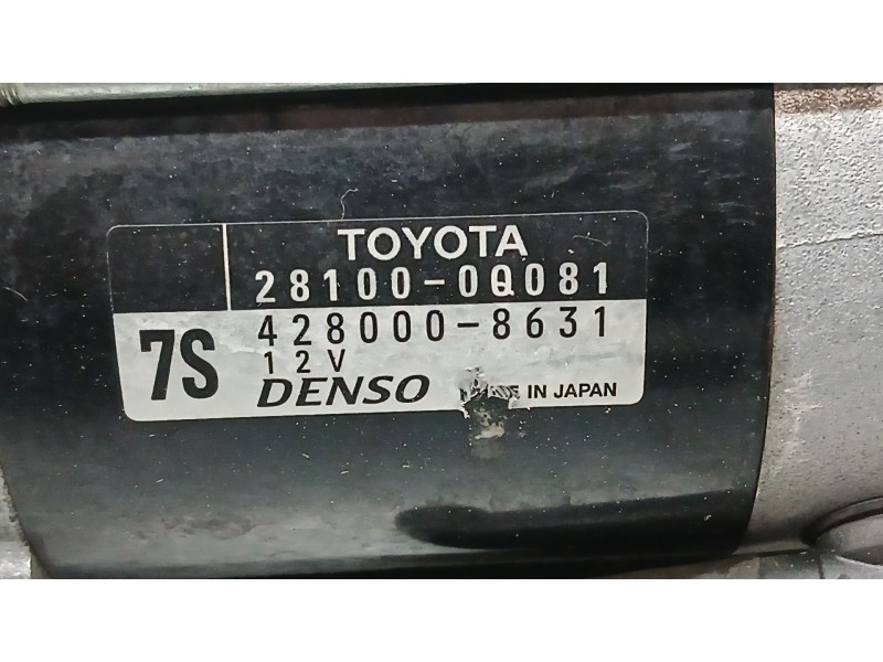 Recambio de motor arranque para toyota yaris (_p13_) 1.0 (ksp130) referencia OEM IAM 281000Q081 DENSO 4280008631