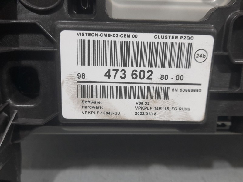 Recambio de cuadro instrumentos para opel mokka elegance referencia OEM IAM 9847360280  