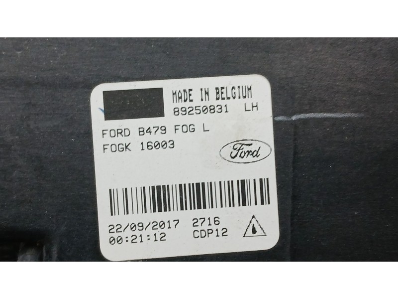 Recambio de faro antiniebla izquierdo para ford fiesta vii (hj, hf) 1.5 tdci referencia OEM IAM 2112660  89250831