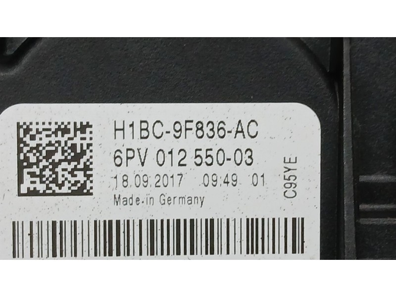 Recambio de potenciometro pedal para ford fiesta vii (hj, hf) 1.5 tdci referencia OEM IAM H1BC9F836AC  