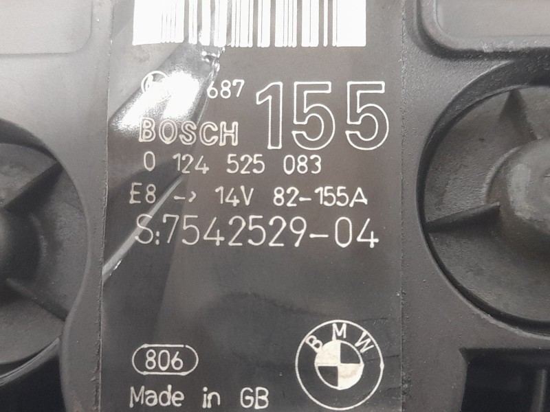 Recambio de alternador para bmw 3 (e90) 325 i referencia OEM IAM 754252904 0124525083 BOSCH