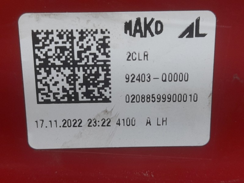 Recambio de piloto trasero izquierdo interior para hyundai i20 iii (bc3, bi3) 1.0 t-gdi referencia OEM IAM 92403Q0000  