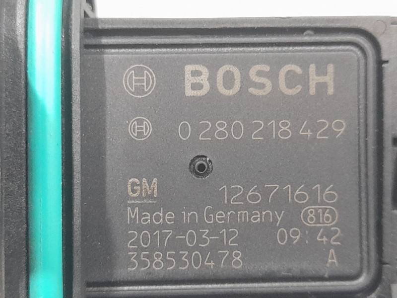 Recambio de caudalimetro para opel astra k sports tourer (b16) 1.6 cdti (35) referencia OEM IAM 12671616 0280218429 BOSCH