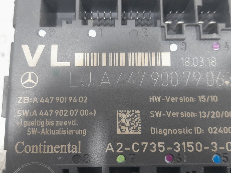 Recambio de modulo electronico para mercedes-benz vito tourer (w447) 114 cdi / 114 bluetec 4-matic (447.701, 447.703,... referen