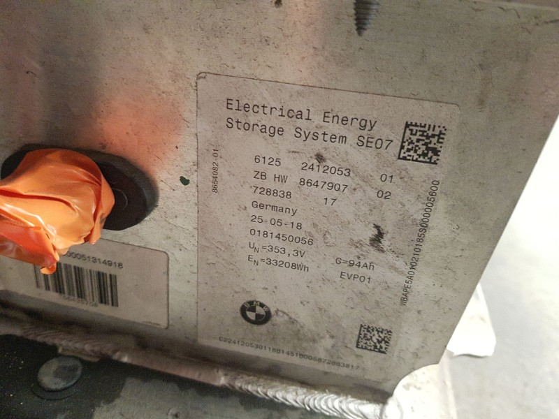 Recambio de bateria para bmw i3 (i01) electric referencia OEM IAM 72883817  