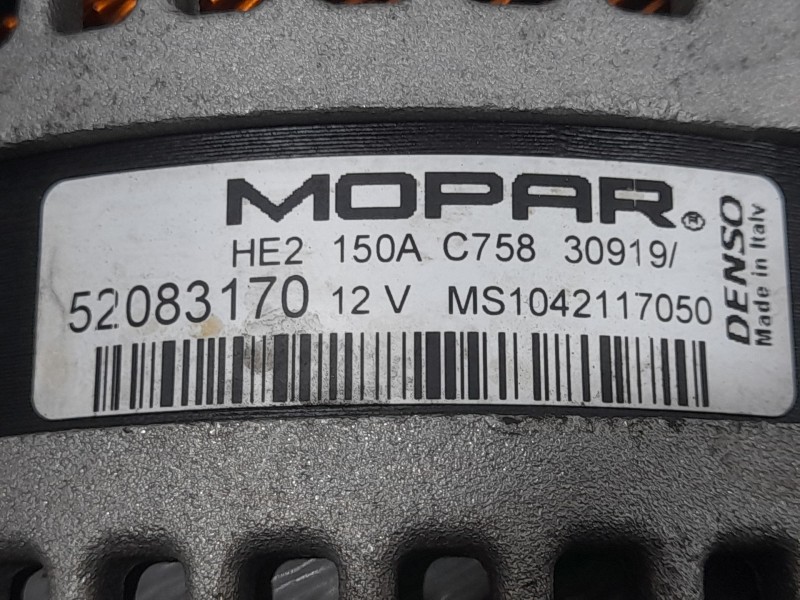 Recambio de alternador para fiat tipo hatchback (356_, 357_) 1.6 d (356hxg1b, 356hxg11) referencia OEM IAM 52083170 MS1042117050