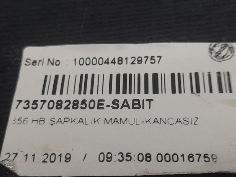 Recambio de bandeja trasera para fiat tipo hatchback (356_, 357_) 1.6 d (356hxg1b, 356hxg11) referencia OEM IAM 7357082850E  