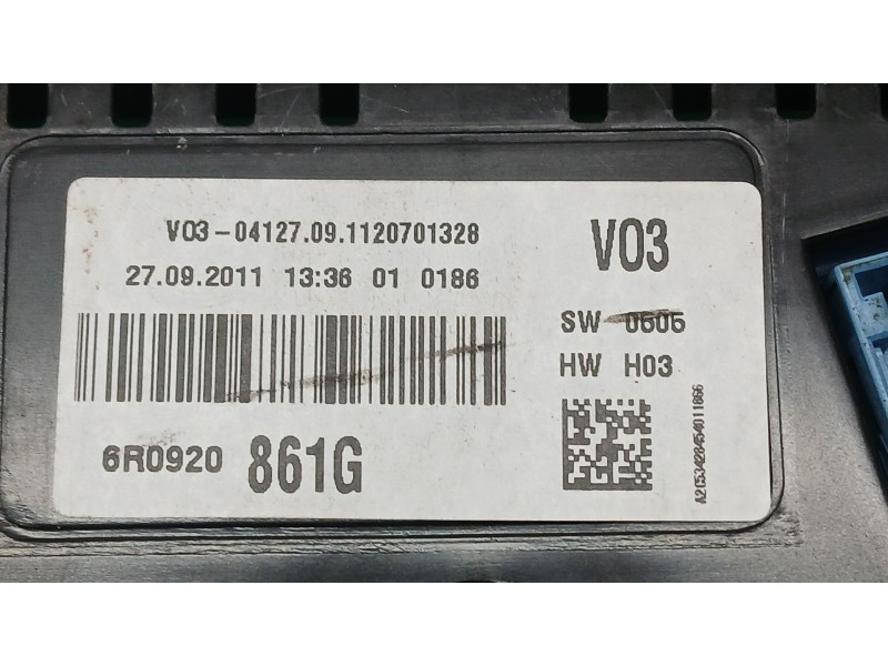 Recambio de cuadro instrumentos para volkswagen polo v (6r1, 6c1) 1.6 tdi referencia OEM IAM 6R0920861G  