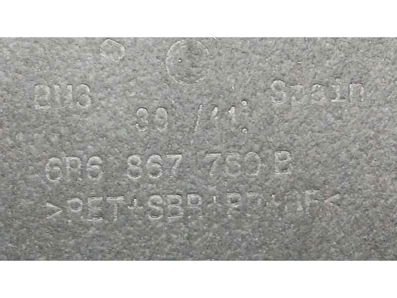 Recambio de bandeja trasera para volkswagen polo v (6r1, 6c1) 1.6 tdi referencia OEM IAM 6R6867769B7T8  