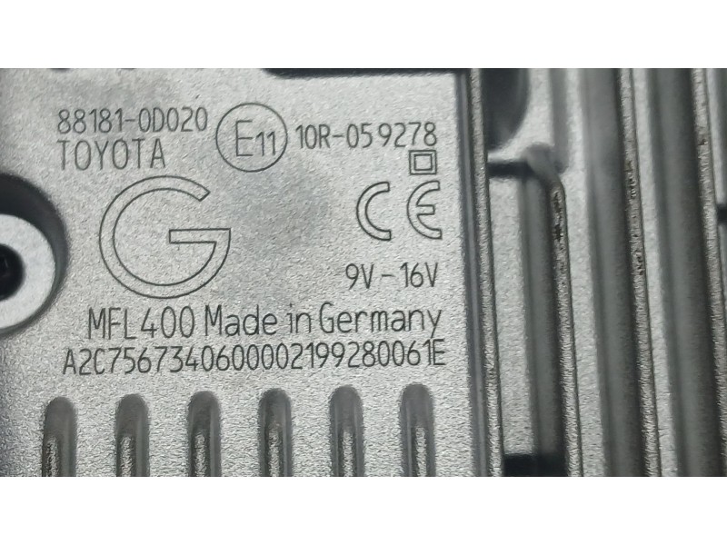 Recambio de camara para toyota yaris (_p13_) 1.0 (ksp130) referencia OEM IAM 881810D020  A2C7567340600