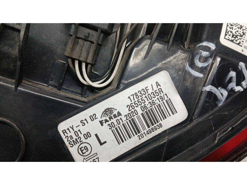 Recambio de piloto trasero izquierdo exterior para renault clio v (b7_) 1.0 lpg (b7mt) referencia OEM IAM 265551550R  