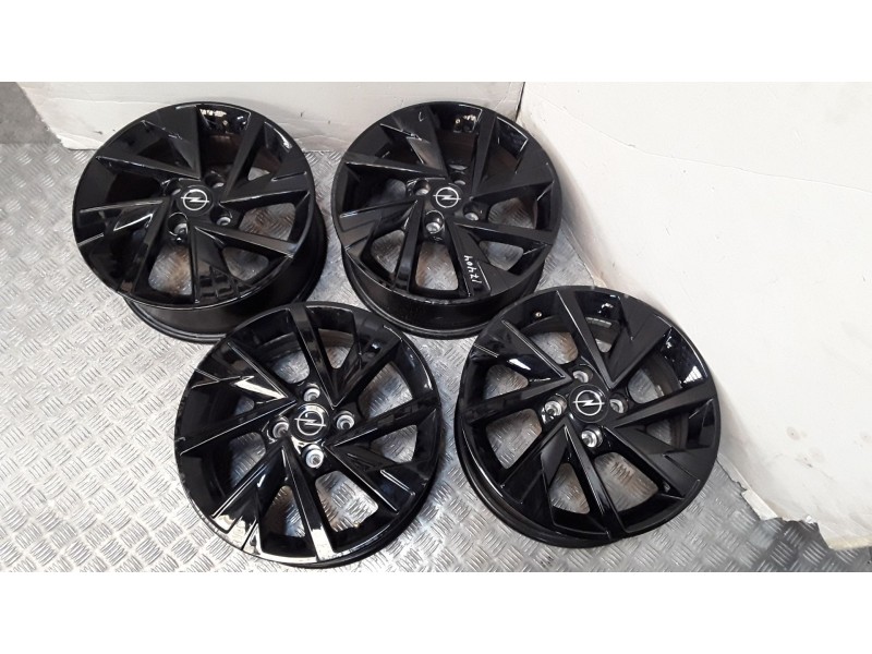 Recambio de juego llantas aluminio para opel corsa f (p2jo) 1.2 (68) referencia OEM IAM 6.5X16 4 TORN ET38 ROZADAS ALUMINIO