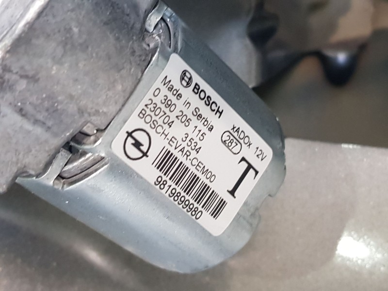 Recambio de motor limpia trasero para opel crossland x / crossland (p17, p2qo) 1.2 (75) referencia OEM IAM 9819899980  