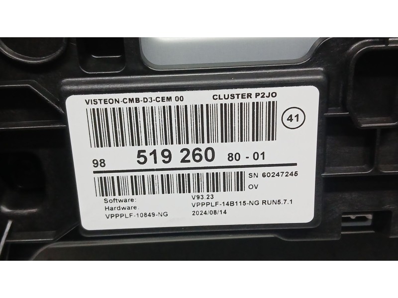 Recambio de cuadro instrumentos para opel corsa f (p2jo) 1.2 (68) referencia OEM IAM 9863923680  